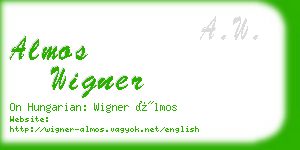 almos wigner business card